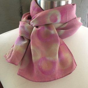 "Circles of Life" Stone Wash Crepe de Chine